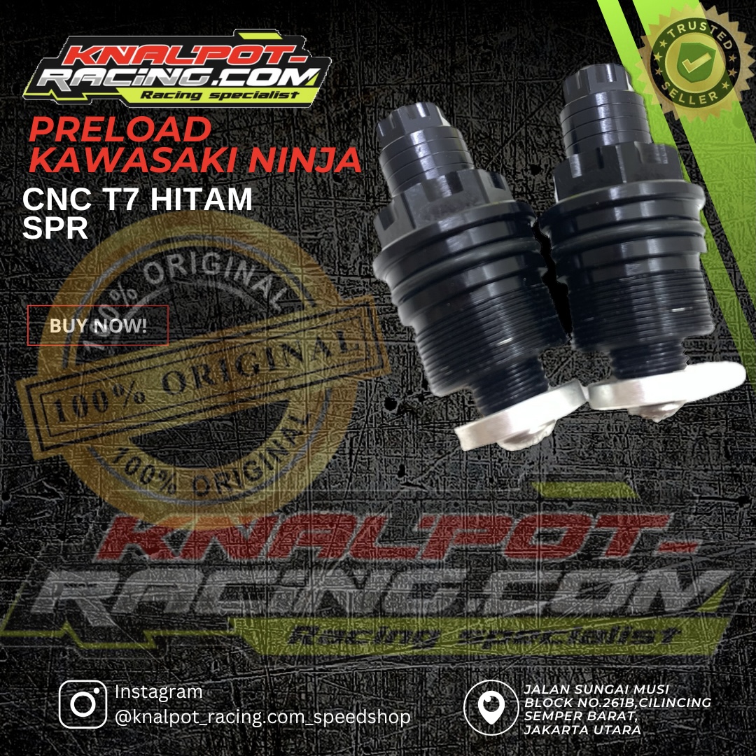 PRELOAD KAWASAKI NINJA T7 HITAM SPR